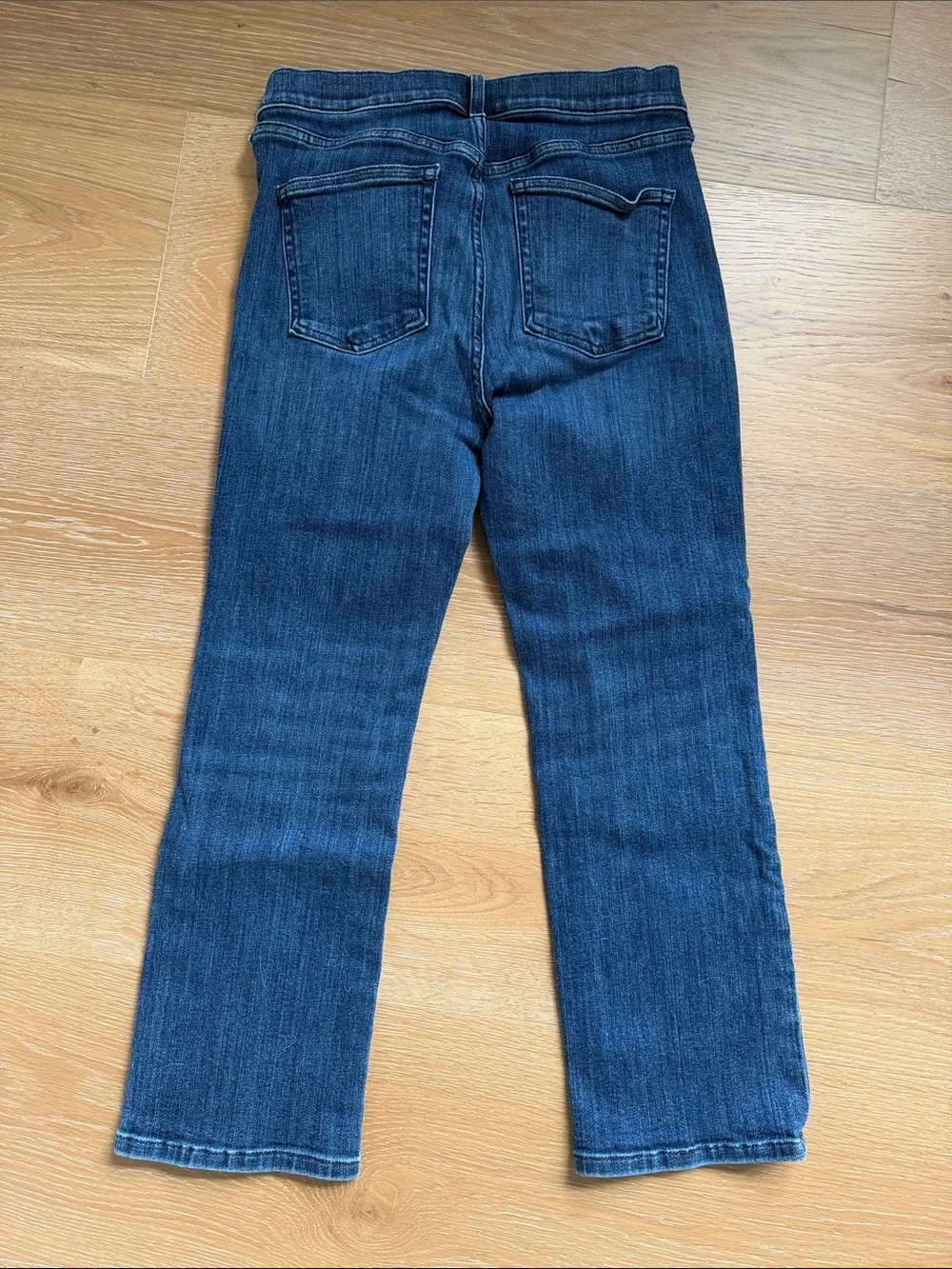 AYR - “The Pop” Classic Straight-Leg Women's Jeans in Dark Blue